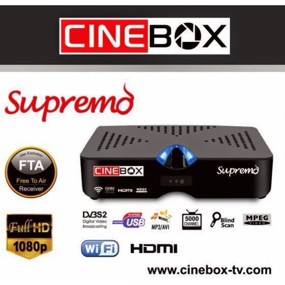 ATUALIZAÇÃO CINEBOX SUPREMO HD - 07 SETEMBRO 2017