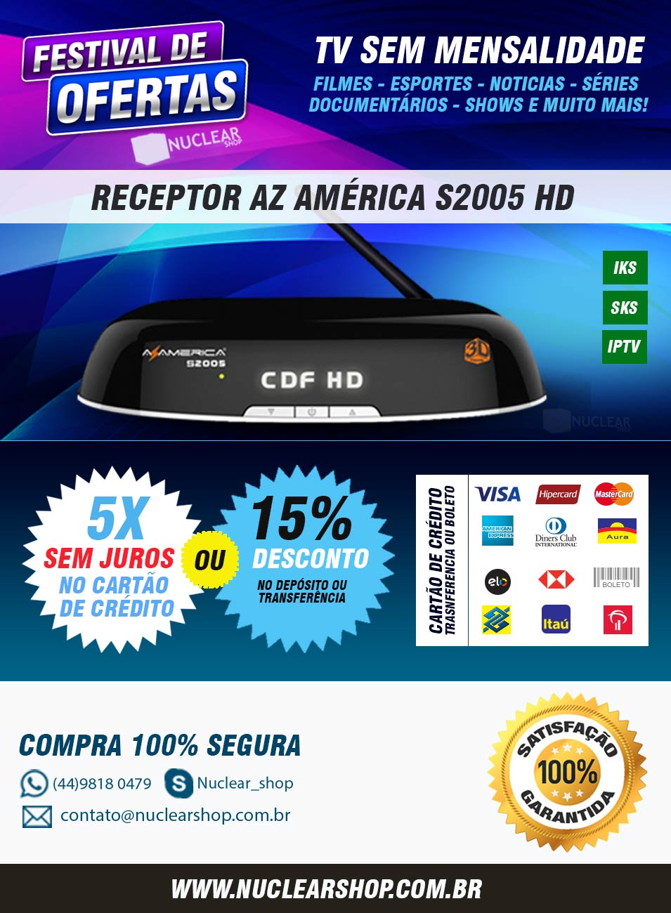 Atualização azamerica s2005 v.1.09.18236 - junho 13/06/2017