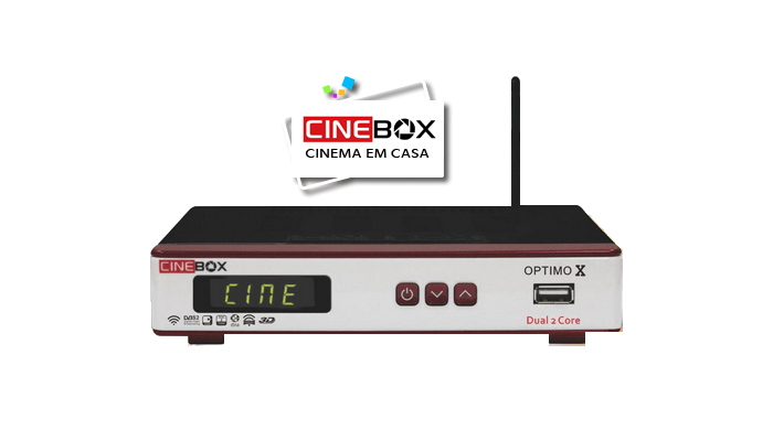 Download atualização do receptor Cinebox optimo x  - 30 julho 2017