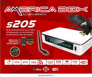 Americabox S205 Nova Atualização v.2.23 - 17 Outubro 2018