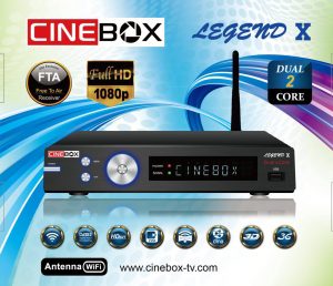 Cinebox atualização Legend x adicionado 63w - 08/07/2017