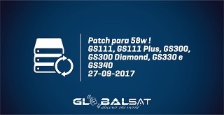 ATIVADOR PATCH GLOBALSAT SKS 58W PARA TODOS OS MODELOS - 27/09/2017