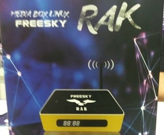 Novo box Freesky rak com sistema linux confira - 29/10/2017