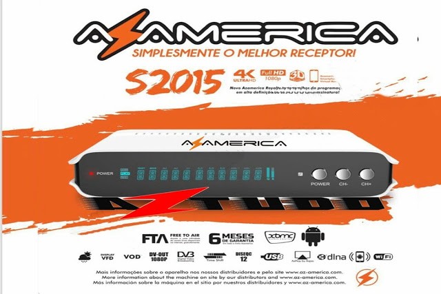Azamerica S2015 Nova Atualização v.3.16 - 17 Outubro 2018