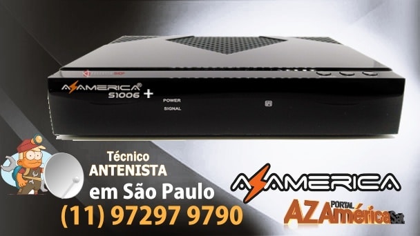 Atualização Azamerica S1006 Plus HD