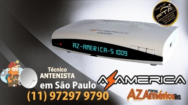 Azamerica S1009+ Plus HD Nova Atualização