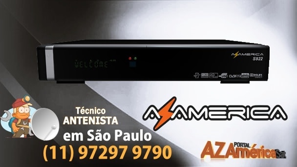 Azamerica S922 transformado em Tocomsat Duo Hd+