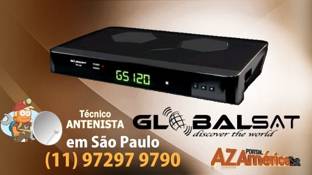Globalsat GS120 Plus Nova Atualização