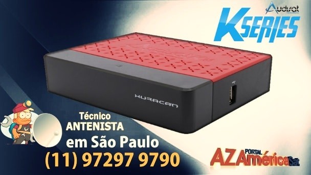 Audisat K20 Huracan Nova Atualização