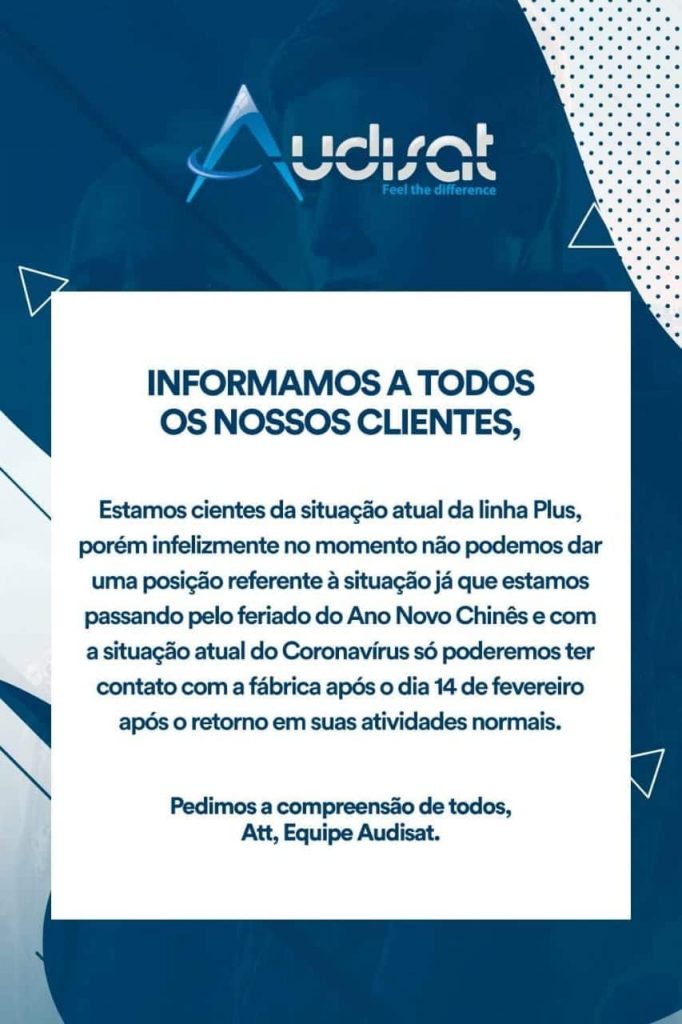 comunicado audisat linha plus
