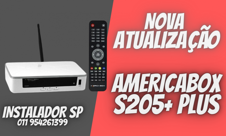 Nova Atualização americabox s205+ plus - sks