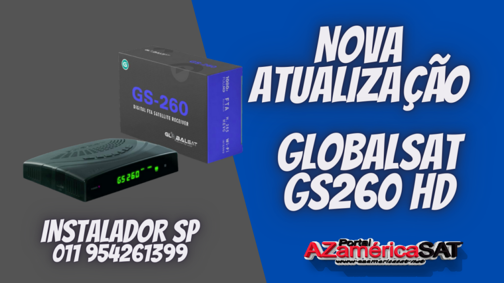 Nova Atualização globalsat gs260 - - confira