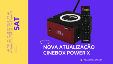 Nova Atualização Cinebox Power X - azamerica sat 2023