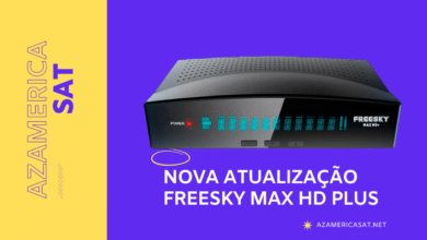 Nova Atualização Freesky Max HD Plus- azamerica sat 2023