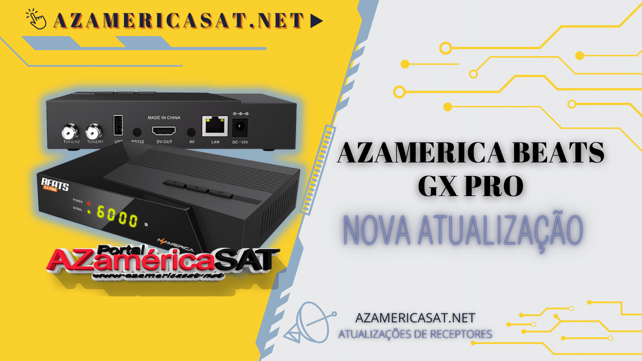 Azamerica Beats GX PRO Atualização USB V1.40 – 11/01/2023