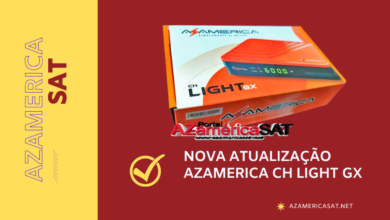 NOVA ATUALIZAÇÃO AZAMERICA CH LIGTH GX - AZAMERICA SAT 2023
