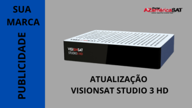 Atualização visionsat studio 3 HD - azamericasat 2024